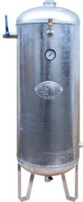 Aerotec Druckluftbehälter stehend 90 L, 11 bar, verzinkt, Farbe: Silber - Bild 1