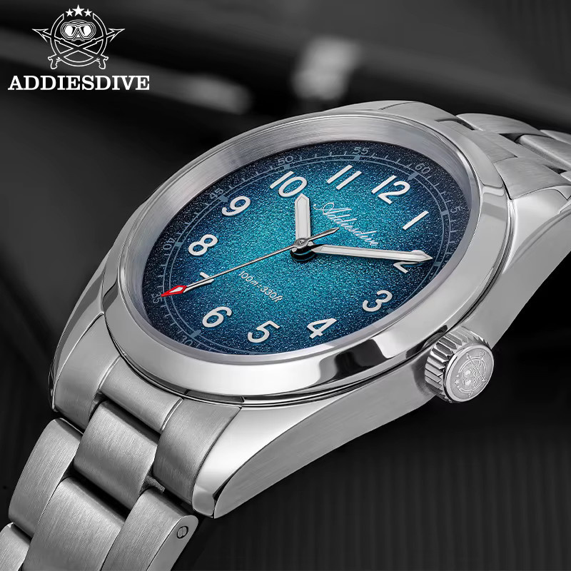 ADDIESDIVE Armbanduhr, Quarz, Edelstahl, 36 mm, Herren - Bild 2