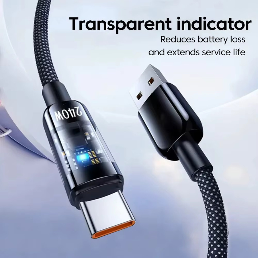 240 W USB-A auf USB-C Schnellladekabel mit QC 3.0 Technologie in Schwarz - Bild 3