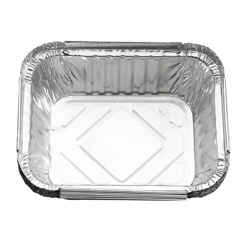 Napoleon Fettauffangschalen aus Aluminium, 5er Set, silberfarben, B/T: 14,7 x 12,2 cm - Bild 2