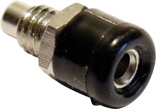 Schnepp Miniatur-Laborbuchse für vertikalen Einbau, Stift-Ø: 2,6 mm, Schwarz - Bild 1