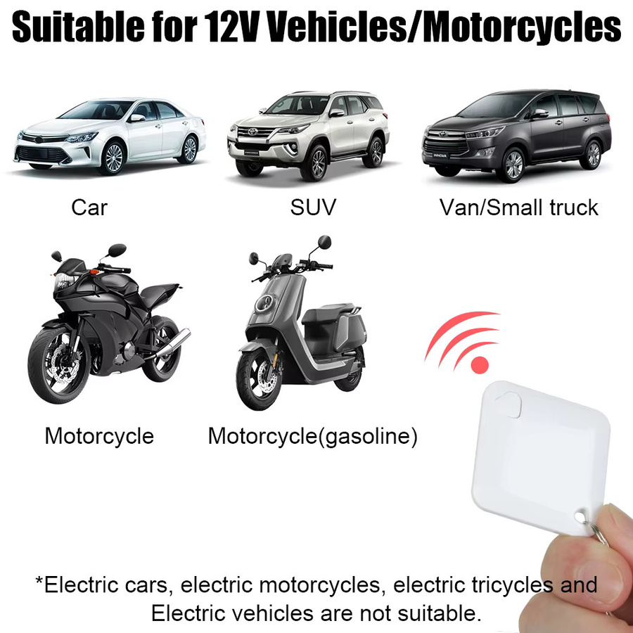 Gasline RFID Drahtlose Anti-Diebstahl Wegfahrsperre für Auto und Motorrad, 12V, Schwarz - Bild 2