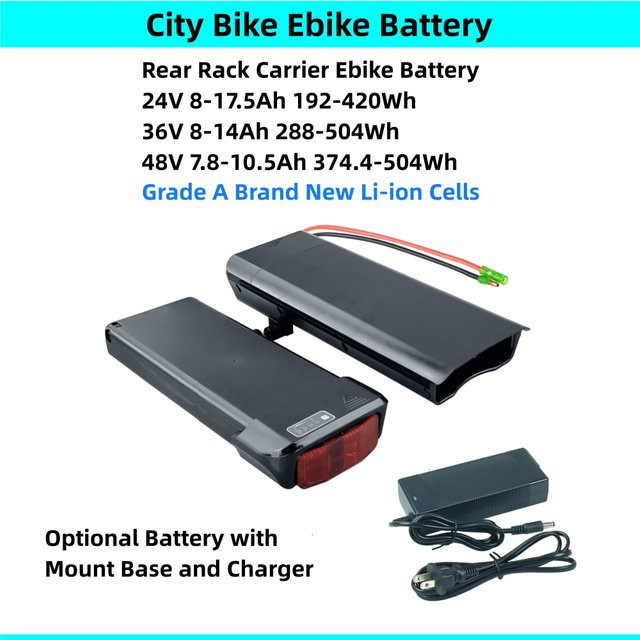 Belicore Citybike Gepäckträger für Ezego Falt-E-Bike in Schwarz - Bild 1