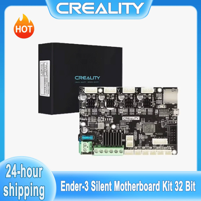 Creality Ender 3 Silent-Motherboard-Kit 32-Bit mit TMC2225 Treibern und Marlin 2.0.1 in Schwarz - Bild 1