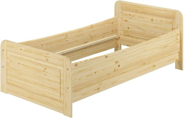 Erst-Holz Seniorenbett Modell 42 aus Massiv Kiefer in Braun und Beige, B/T/H: 120 x 200 x 132 cm (ohne Lattenrost) - Bild 1