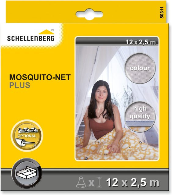 Schellenberg Moskitonetz PLUS weiß B: 2,5 m x L: 12 m - Bild 1