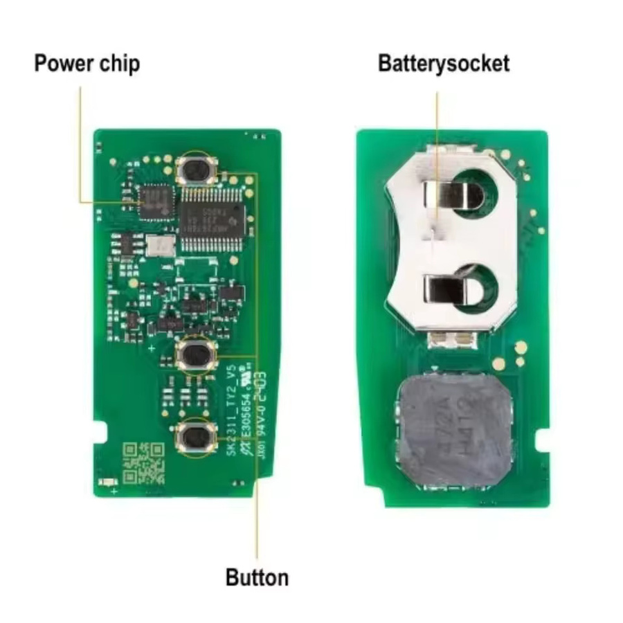 Autel IKEYTY8A4AL Universeller Smart-Fernschlüssel für Toyota mit 8A Chip in Schwarz, kompatibel mit KM100, IM508 und IM608 - Bild 4