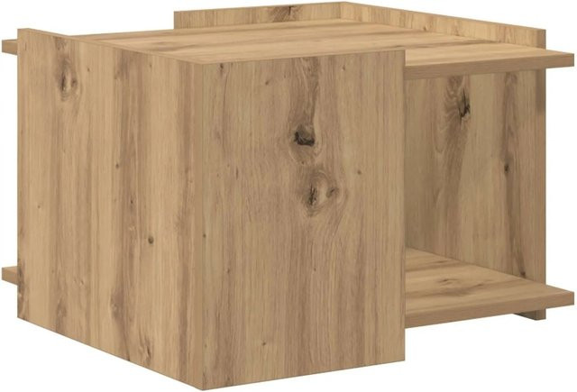 vidaXL Couchtisch Artisan-Eiche in Braun aus Holzwerkstoff, B/T/H: 50 x 50 x 33 cm - Bild 1