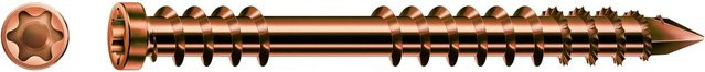 Spax Terrassenschrauben aus Edelstahl in Braun mit T-Star Plus Antrieb, Durchmesser: 5 mm, Länge: 50 mm, 230 Stück - Bild 1