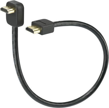 SpeaKa Professional HDMI Anschlusskabel 4K UHD mit Audio Return Channel und Ethernet/LAN, Schwarz, Länge: 0,30 m