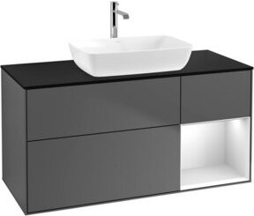 V&B Waschtischunterschrank Finion in Anthrazit, Breite: 120 cm, Tiefe: 50,1 cm, Höhe: 50,1 cm - Bild 1
