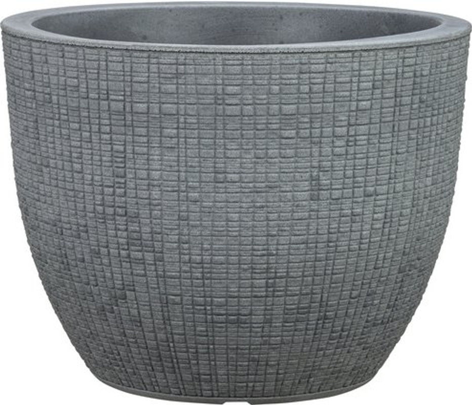 Scheurich Pflanzgefäß Barceo rund in Grau, Durchmesser: 29 cm, Höhe: 22 cm - Bild 2