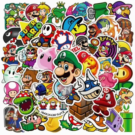 Bandai Super Mario Aufkleber, Bunt / Mehrfarbig, Zubehör - Bild 4