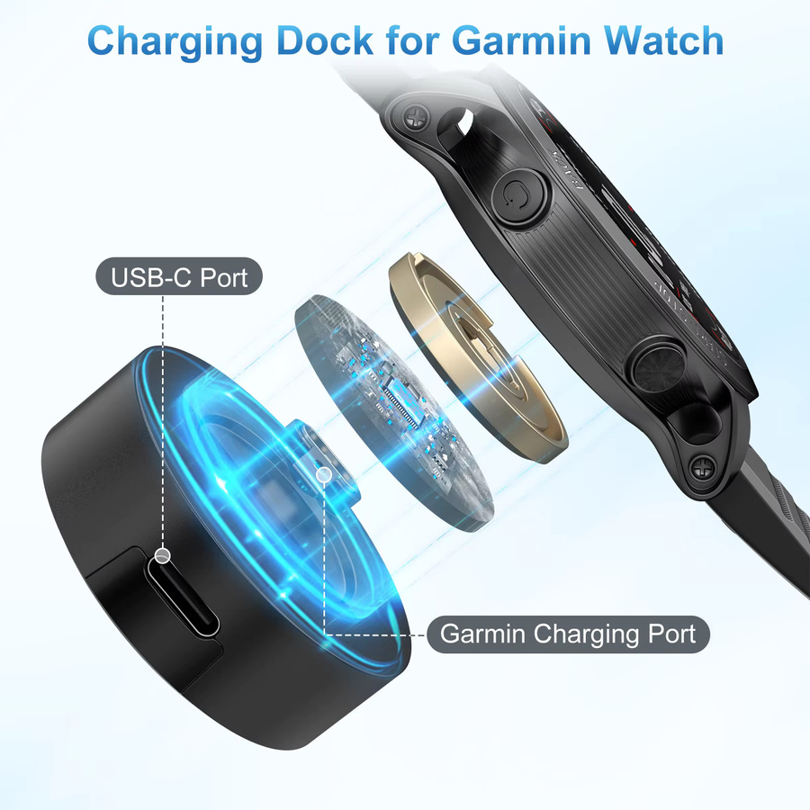 Garmin Ladedock USB Typ-C, Schwarz, Unisex - Bild 4