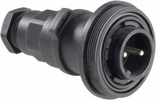 Bulgin PX0732/P Rundstecker PX07 Serie, gerade, 3 Pol, Schwarz - Bild 1