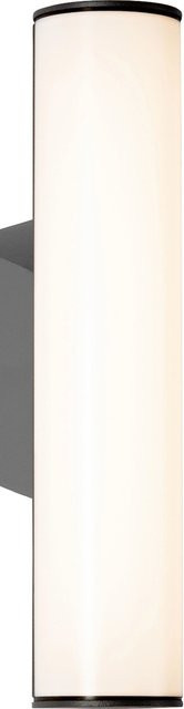 OBI LIGHTING LED-Außenwandleuchte Luino in Dunkelgrau aus Aluminium mit warmweißem Licht - Bild 1