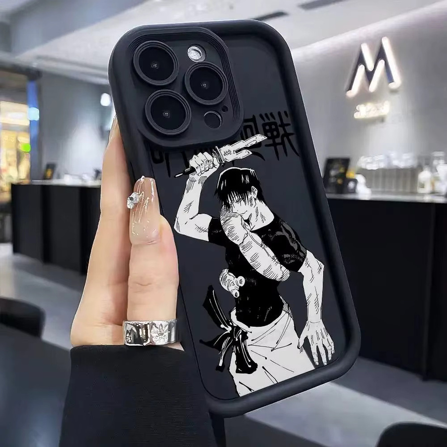 Jujutsu Kaisen Fushiguro Handyhülle aus TPU für Apple iPhone Modelle in Schwarz - Bild 3