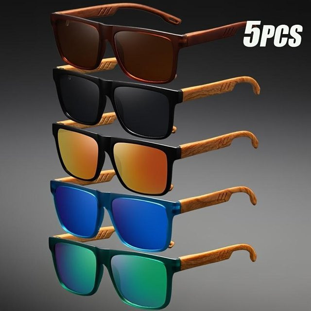 Korrektionsbrille Vollrand, Square, Holz, Unisex, brown, multicolour - Bild 1