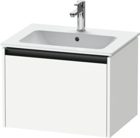 Duravit Waschtischunterschrank Ketho.2 in Weiß Matt mit einem Auszug, wandhängend, B/T: 61 x 48 cm - Bild 1