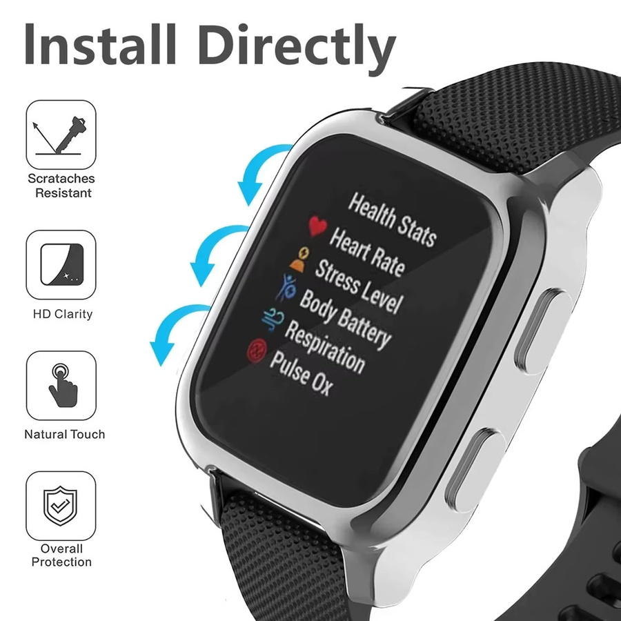 jansin Schutzhülle für Garmin Venu SQ/SQ Musik, Kunststoff, Unisex - Bild 2