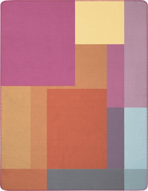 Biederlack Wohndecke Cinque Terre Patchwork Sommerdecke aus Baumwollmischgewebe Multicolour B/B: 200 x 150 cm - Bild 1