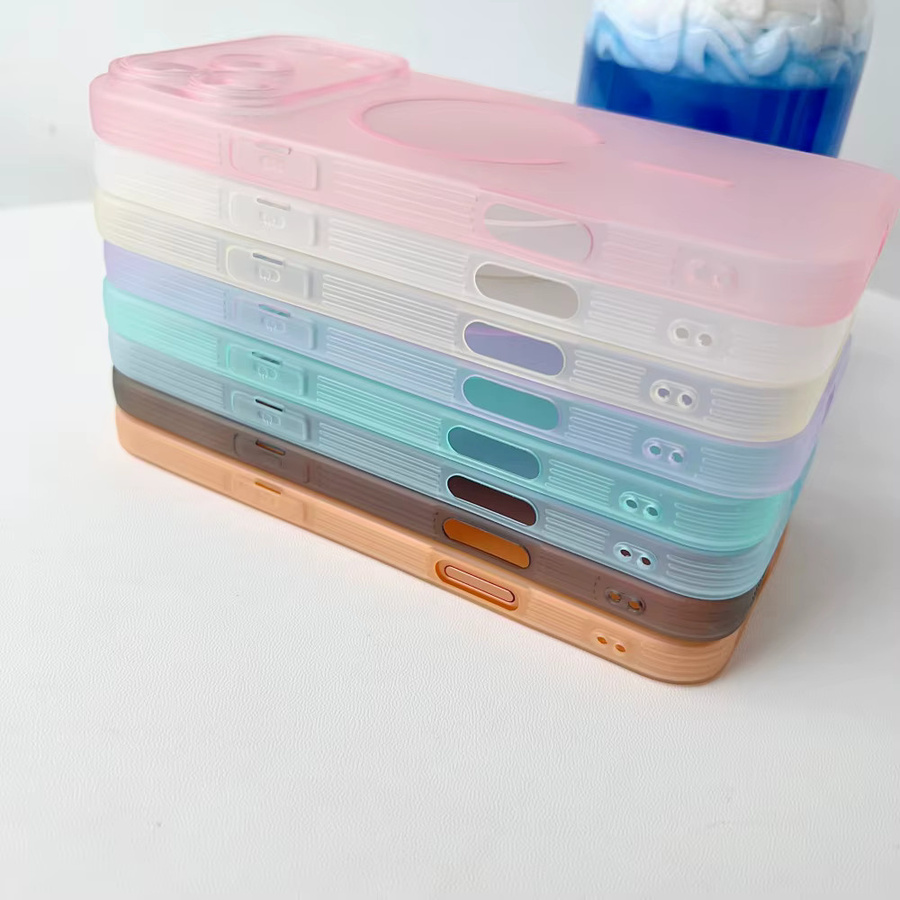 MagSafe iPhone Hülle aus mattem TPU für Apple iPhone 17 16 15 14 13 12 Pro Max in Ice Mist - Bild 1