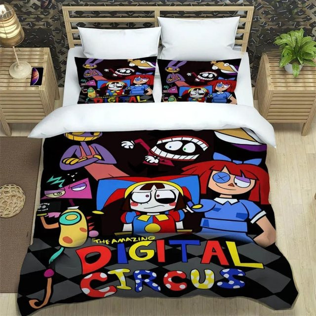 The Amazing Digital Circus Bettwäsche-Set mit 3D-Druck, Multicolor, B/H: 135 x 200 cm - Bild 1
