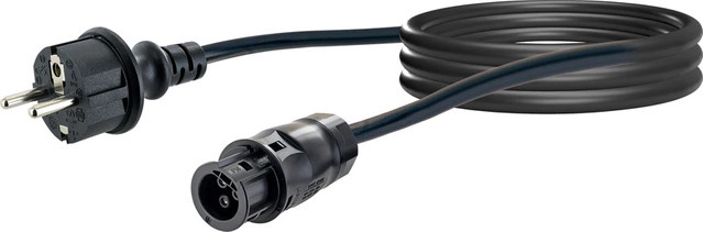 Schwaiger Anschlusskabel Betteri für Wechselrichter mit Haushaltsstecker Typ F, schwarz, 10 m - Bild 2