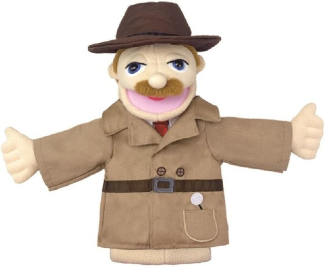 Cartoon Berufsbekleidung Serie Handpuppe, Plüschtiere, 36cm, ab 1 Jahr - Bild 1