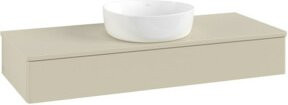 V&B Waschtischunterschrank Antao ohne Frontstruktur in Lacquer Grau, B/T/H: 120 x 50 x 19 cm - Bild 1