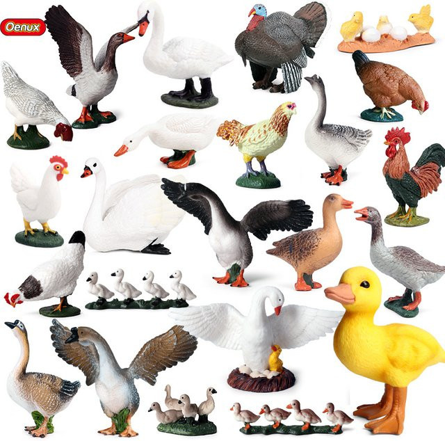 Oenux Geflügel Nutztiere Modell, Actionfiguren, Kunststoff, Bunt / Mehrfarbig - Bild 1
