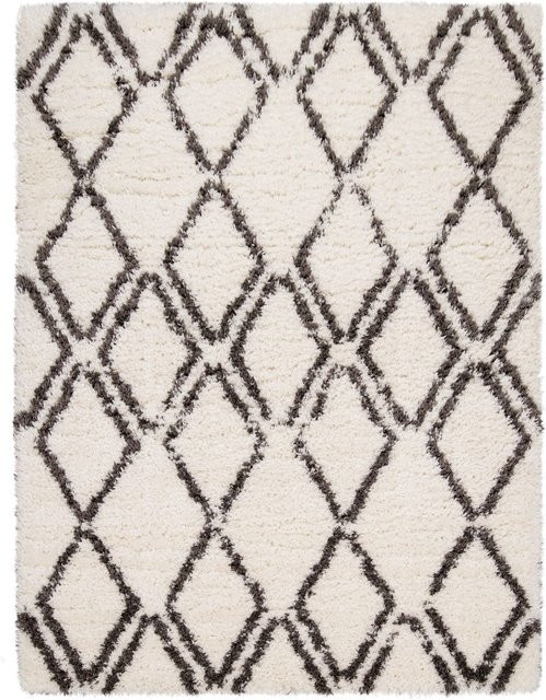 Hochflor-Teppich Mahara Beige Rechteckig B: 120 cm, T: 160 cm - Bild 1