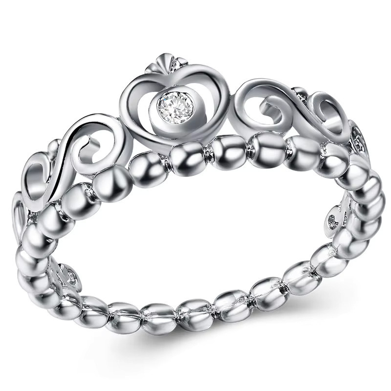 Huitan Ringe, Krone Design, Silber, Damen - Bild 3