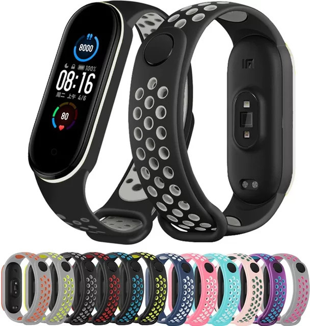 Xiaomi Uhrenarmband Silikon, Mi Band 7 6 5 4 3 - Bild 1