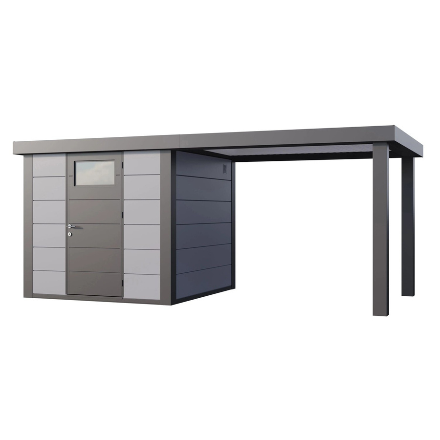 Telluria Gerätehaus Classico mit offener Lounge L Rechts in Hellgrau, B/H/T: 542 x 219 x 258 cm - Bild 2