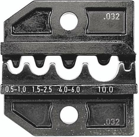 Rennsteig Werkzeuge GmbH Crimpeinsatz für unisolierte Verbinder und Kabelschuhe, Schwarz - Bild 1