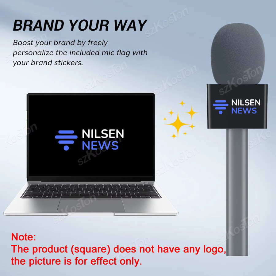 SZKOSTON Wireless Lavalier Mikrofon Handheld Stick Griff Adapter für DJI Mic2 Mic3 und Rode Wireless GO in Schwarz - Bild 4