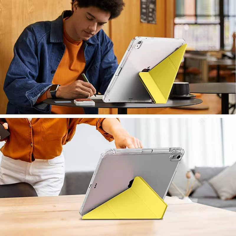 Smart Case mit Stifthalter für iPad Air, iPad Pro und iPad Mini von BLOCROSS in Weiß und Gelb - Bild 2