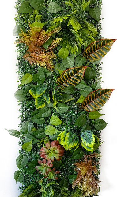 AISHANGFANSI Wandpaneel mit künstlicher subtropischer Pflanze in Grün, B/H: 40 x 120 cm - Bild 1