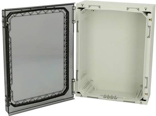 Fibox NEO PC Wand-Gehäuse aus Polycarbonat in Lichtgrau RAL 7035, B/H/T: 42,0 x 32,0 x 15,0 cm - Bild 1