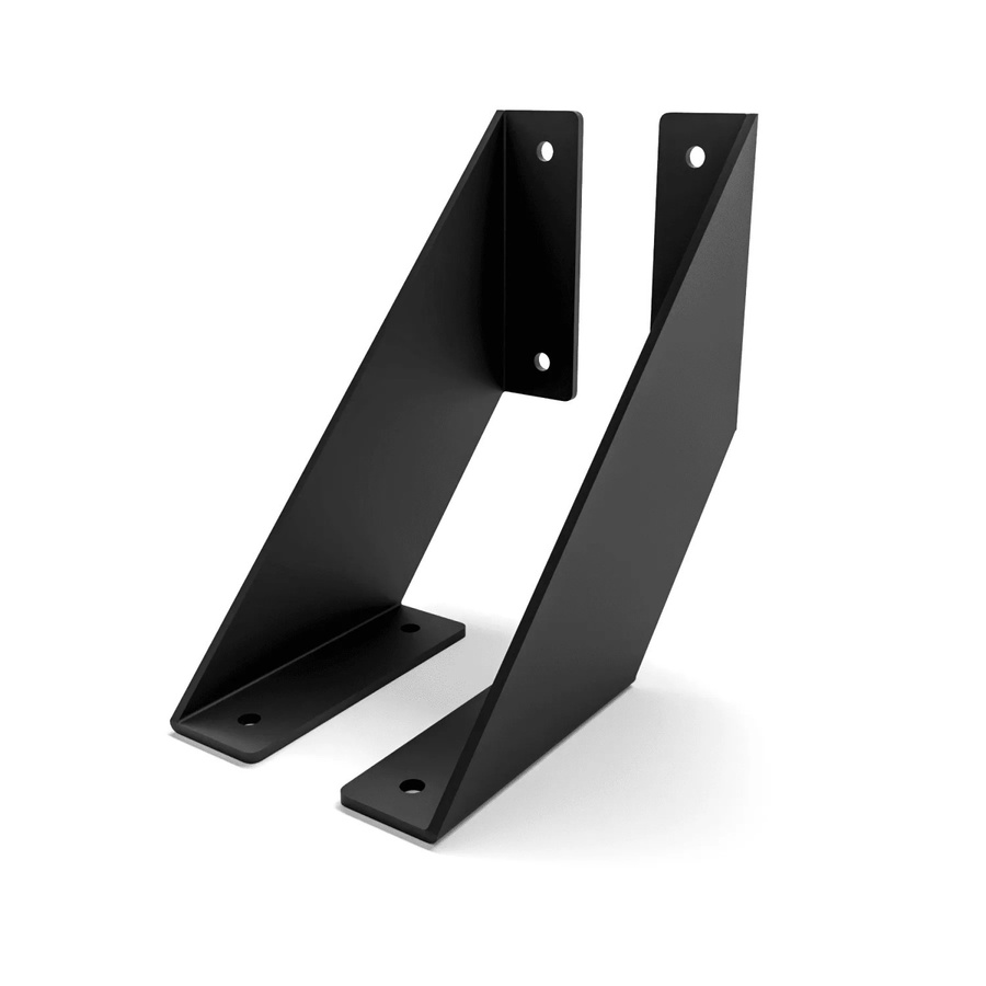 HEVVA Regalhalter LICHTENBERG 2er Set Schwarz Metall Tiefe: 15 cm - Bild 2