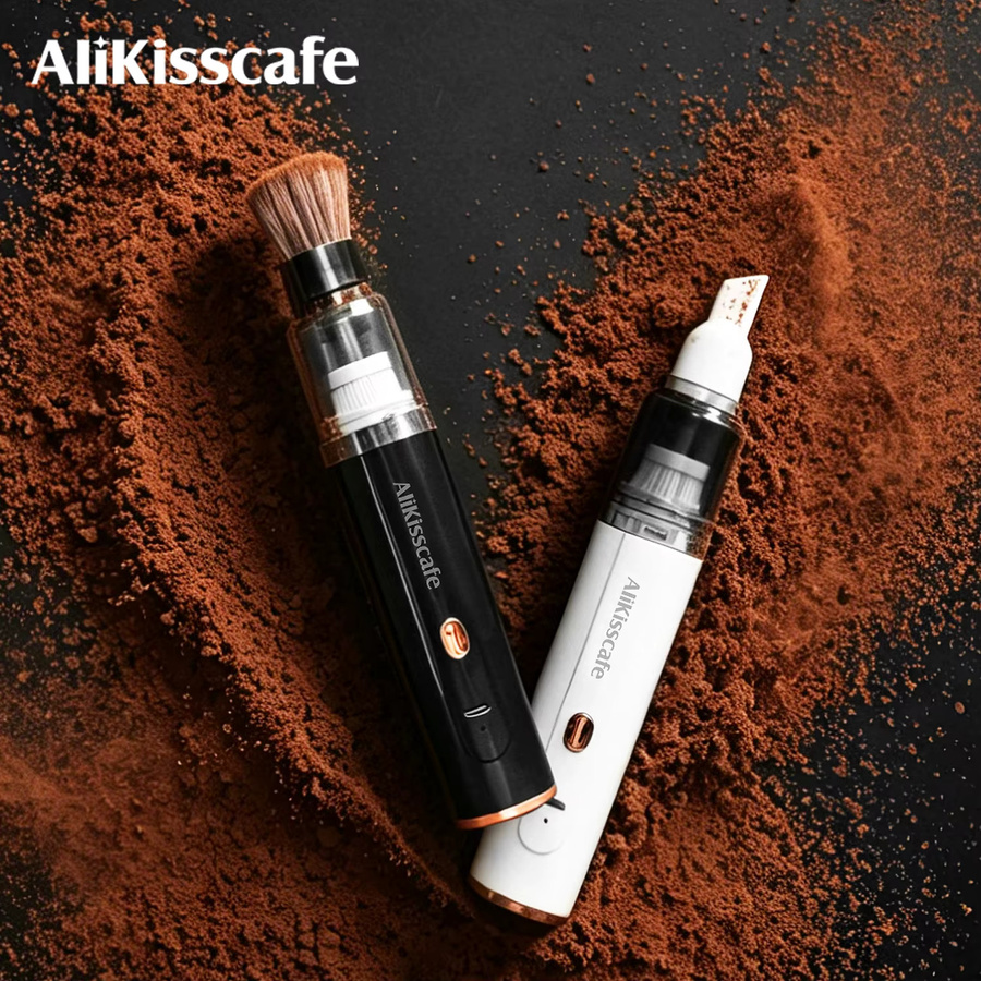 AliKisscafe Kaffeesatz-Vakuumreiniger und Mahlwerklebensmittelentferner für Siebträger in Weiß, passend für 51mm, 54mm und 58mm Barista-Werkzeuge und Espressomaschinen-Zubehör - Bild 1