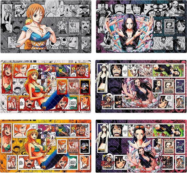 Bandai One Piece Nico Robin Nami Sammelkarten-Spielmatte, Gummi, Bunt / Mehrfarbig - Bild 1