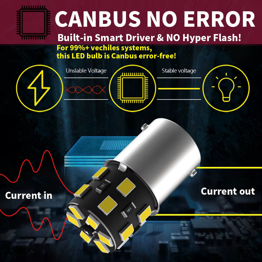 Neallor P21W 1156 BA15S LED Rückfahrlicht Set für Seat Ibiza, Leon, Arona, Altea und Alhambra, 2 Stück, 12V - Bild 6