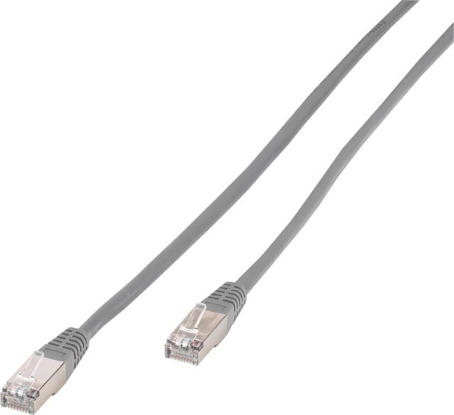 Vivanco CAT5e Ethernet LAN Netzwerkkabel, grau, 3 m - Bild 1