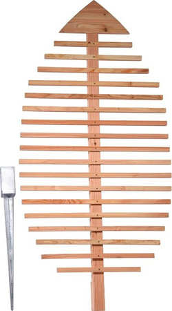 Dobar Rankhilfe in Blattform Fagus Braun 160 cm