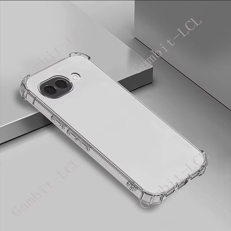 Stoßfeste Anti-Fall-Hülle aus weichem TPU für Google Pixel 10a, 9a und 8a in Transparent - Bild 3