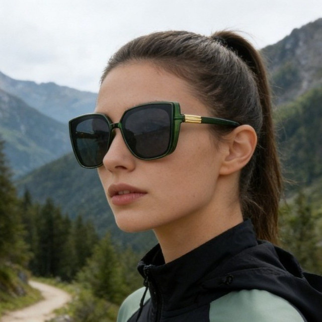 ZUIDID Korrektionsbrille, Vollrand, Square, Kunststoff, green - Bild 1