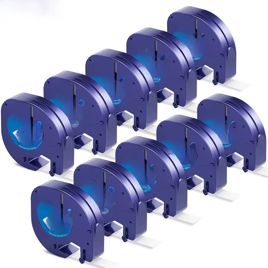 DYMO LetraTag Plus Etikettenband-Nachfüllung, 10 Stück, Mehrfarbig, Breite: 12 mm, kompatibel mit LT-100T, LT-100H, 200B und QX50 LT - Bild 5
