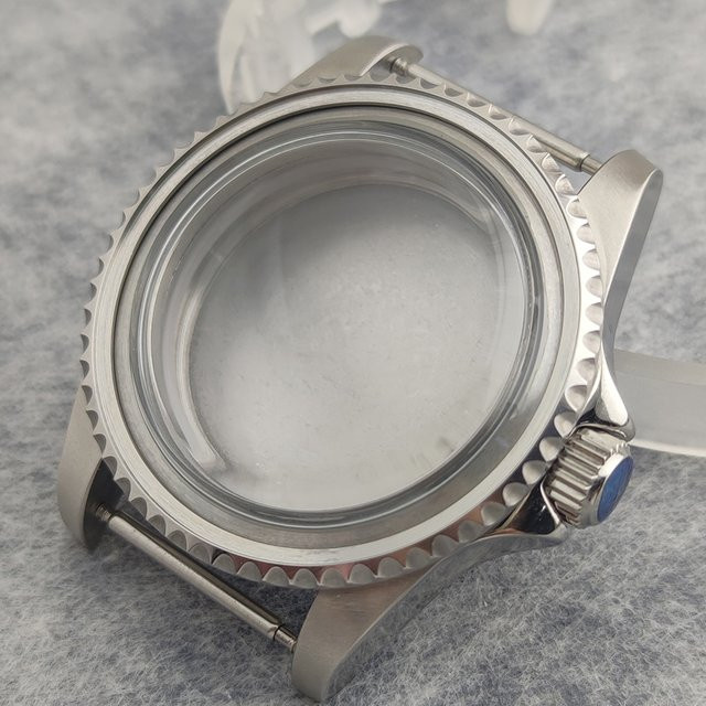 OUMASHI Uhrengehäuse Edelstahl, Vintage, Silber, 39 mm - Bild 1